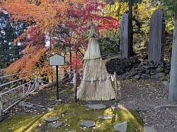 冬囲い　韮崎　若宮八幡